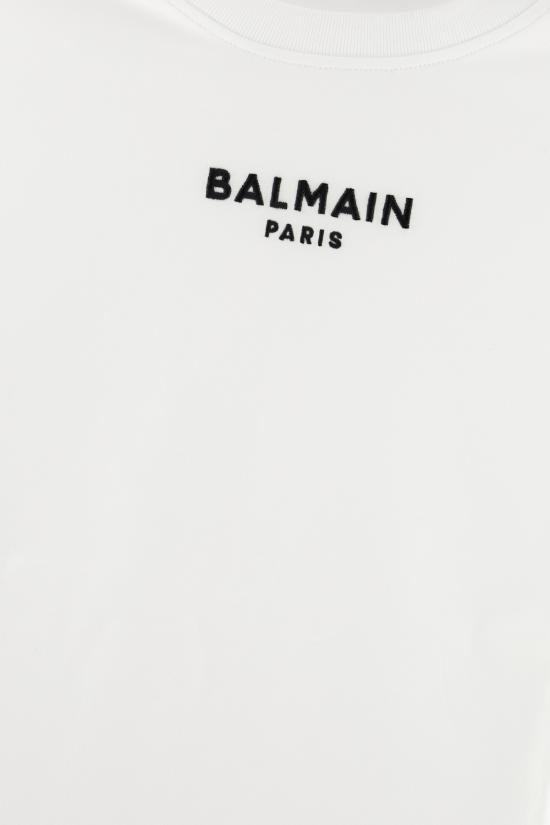 26FW 발망 반팔 티셔츠 HF1EF000BD10 GAB BLANC NOIR - BALMAIN
