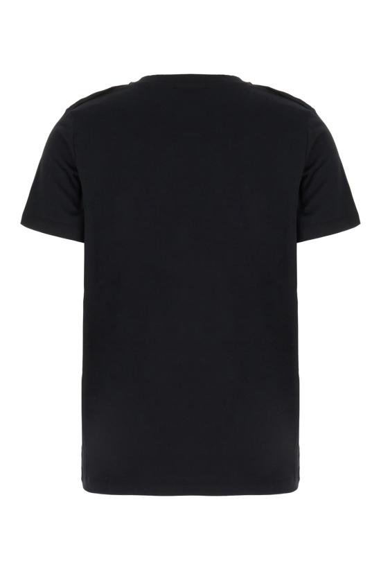 26FW 발망 반팔 티셔츠 HF1EF000BD10 EAB NOIR BLANC - BALMAIN