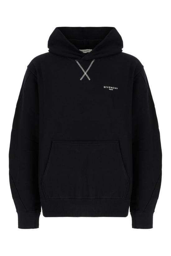 26SS 지방시 후드 티셔츠 BMJ0NH3YS1 001 BLACK