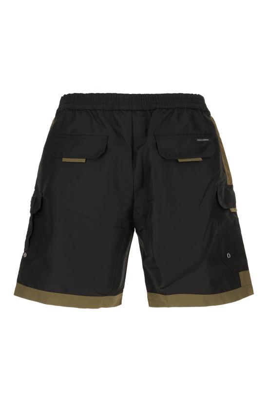 26SS 돌체앤가바나 숏팬츠 M4F52TON0C8 N9853 NERO VERDE - DOLCE & GABBANA