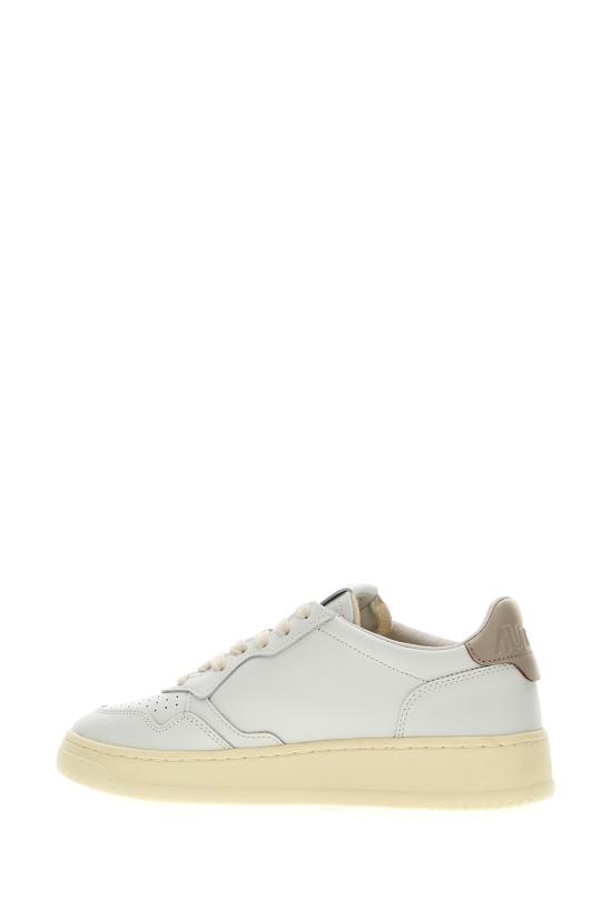 26FW 오트리 메달리스트 로우 레더 스니커즈 AULWLL27 WHTFEATHER WHITE FEATHER GRAY - AUTRY