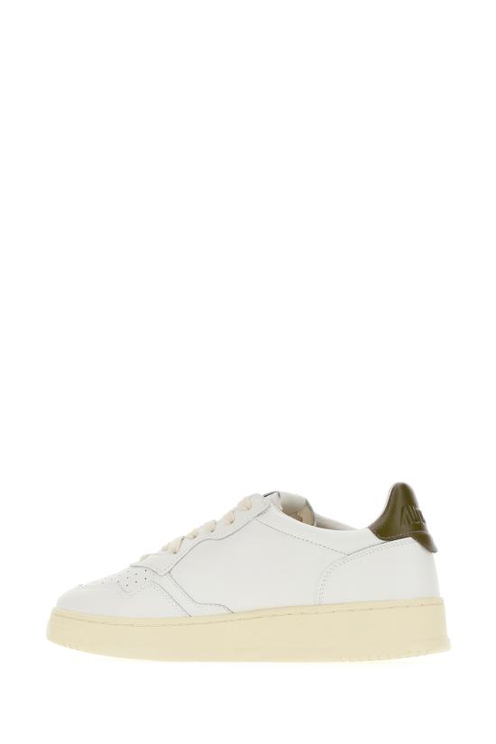 26FW 오트리 메달리스트 로우 레더 스니커즈 AULWLL28 WHTCHOCO WHITE CHOCOLATE - AUTRY