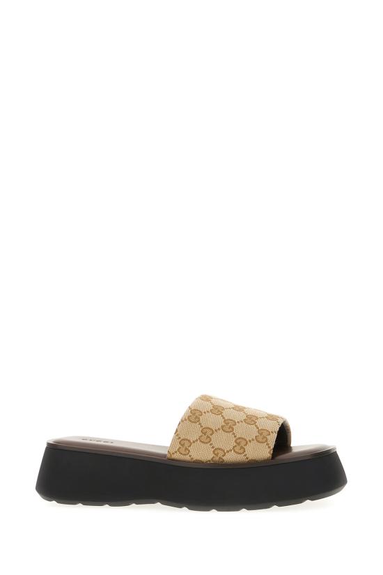 26FW 구찌 플랫폼 슬라이드 샌들 A0034RFAFUW 9611 EBONY - GUCCI