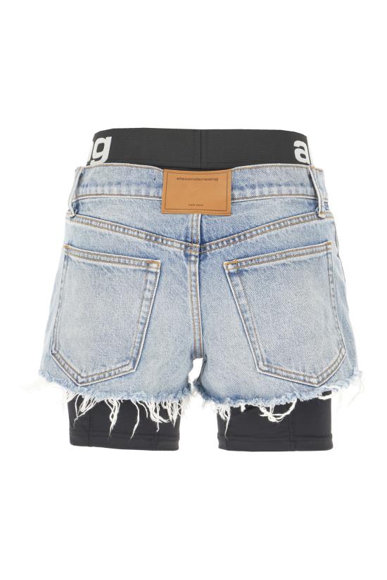 26FW 알렉산더 왕 숏팬츠 4DC3264302 427D AUTHENTIC LIGHT INDIGO - ALEXANDER WANG