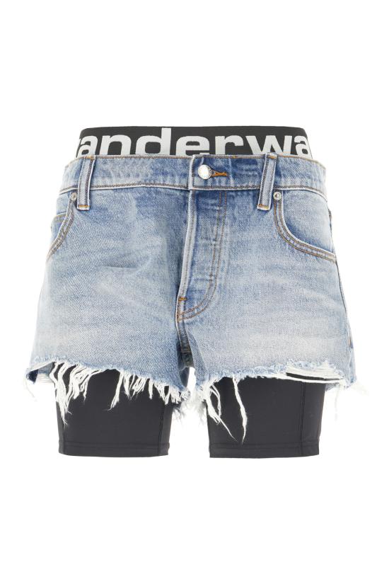 26FW 알렉산더 왕 숏팬츠 4DC3264302 427D AUTHENTIC LIGHT INDIGO
