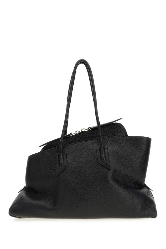 26FW 디 아티코 라 파세지아타 미디엄 탑 핸들 백 250WAH00054LBT117AA 100 BLACK - THE ATTICO