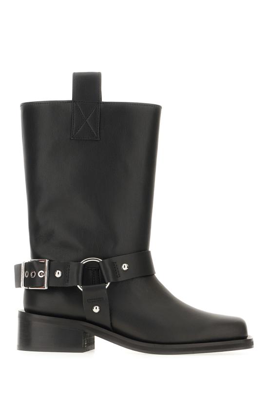 26FW 가니 미드 샤프트 바이커 부츠 B101010211800 099 BLACK