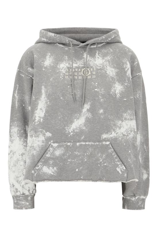 26SS MM6 메종마르지엘라 후드 티셔츠 S62GU0146S25337 853M GREY MELANGE