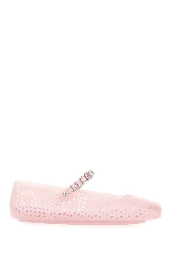 26FW 지미추 플랫 슈즈 THEJELLYNTX COTTON CANDY SIL COTTON CANDY SILVER