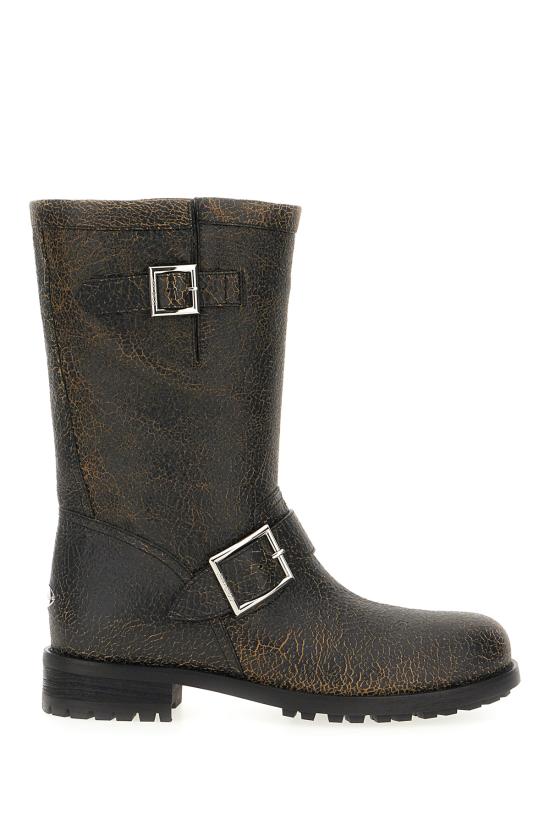 26FW 지미추 부츠 BIKERMIDCTH BLACK TOFFEE