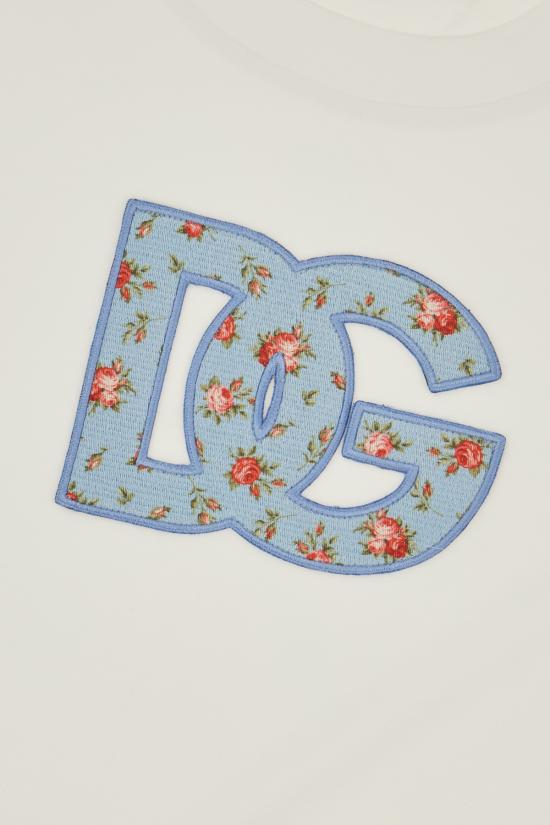 26SS 돌체앤가바나 DG 프린트 패치 저지 티셔츠 F8V42ZGDDLX W0800 BIANCO OTTICO - DOLCE & GABBANA