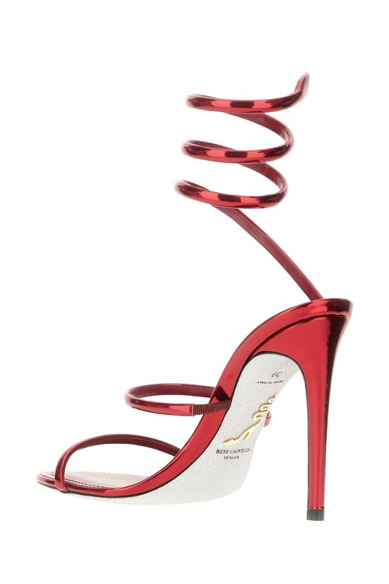 26FW 르네 카오빌라 샌들 C12351105 00013060 BORDEAUX MIRROR CALF - RENE CAOVILLA