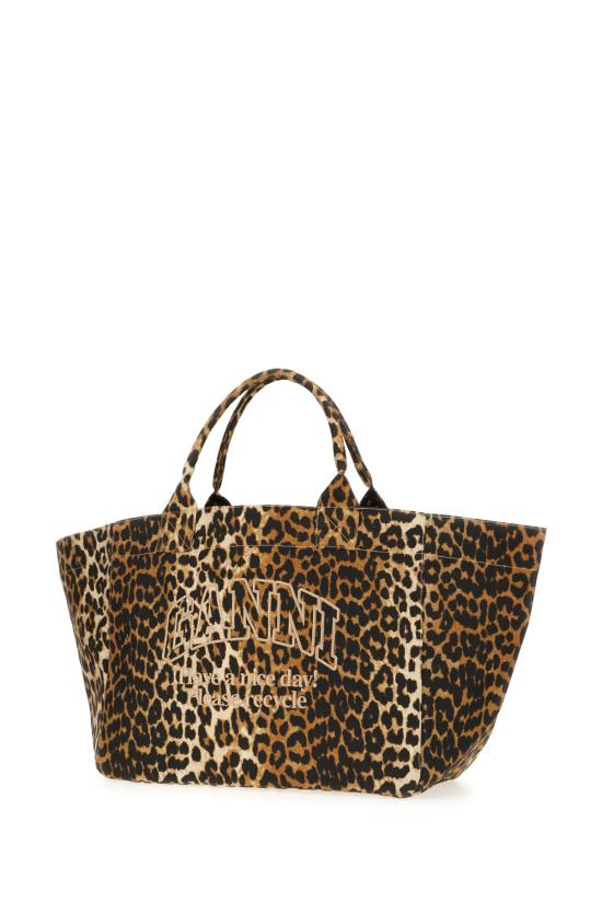 26FW 가니 레오파드 XXL 토트백 A71615903 943 LEOPARD - GANNI