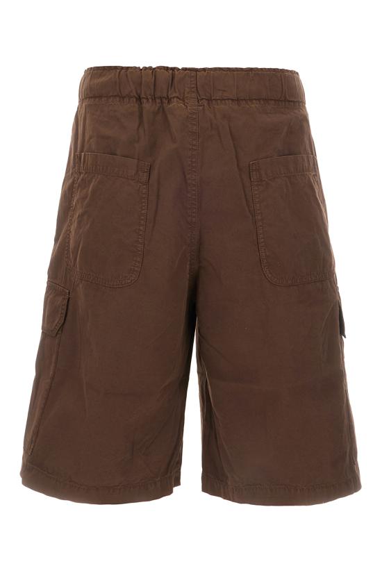 26SS 팜앤젤스 숏팬츠 PMCS012S26FAB002 6003 BROWN OFF WHITE - PALM ANGELS