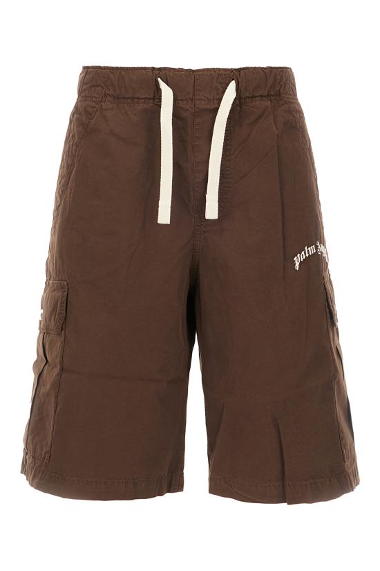26SS 팜앤젤스 숏팬츠 PMCS012S26FAB002 6003 BROWN OFF WHITE