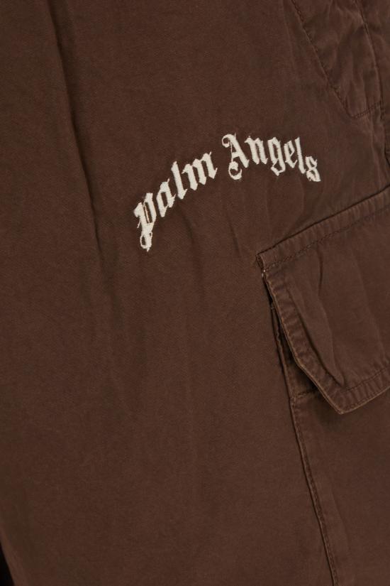 26SS 팜앤젤스 숏팬츠 PMCS012S26FAB002 6003 BROWN OFF WHITE - PALM ANGELS