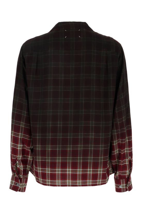 26SS 마르지엘라 긴팔 셔츠 S50DT0069M35692 001F BURGUNDY CHECK - MAISON MARGIELA