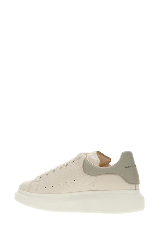 26FW 알렉산더 맥퀸 오버사이즈 레더 스니커즈 807881WHAEG 9012 OFF WHITE SILVER GREY - ALEXANDER MCQUEEN