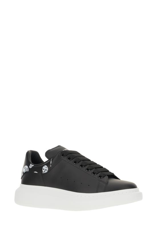 26FW 알렉산더 맥퀸 오버사이즈 드 스니커즈 553680WIAKB 1016 BLACK WHITE - ALEXANDER MCQUEEN