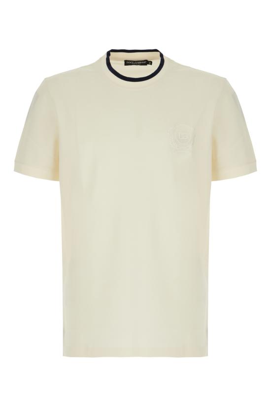 26SS 돌체앤가바나 반팔 티셔츠 G8SW4ZHU7WZ W3789 BIANCO PANNA CHIARIS