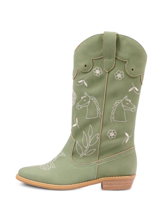 26FW [키즈] 스텔라 맥카트니 미들 부츠 TZ0C16 Z398370G Verde - STELLA MCCARTNEY
