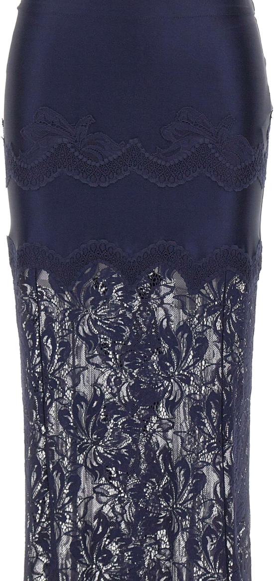 26FW 파코라반 롱 스커트 26AJJU021PA0170P481 NAVY - PACO RABANNE