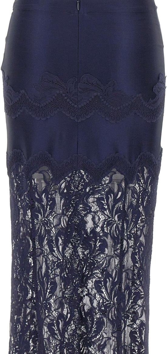 26FW 파코라반 롱 스커트 26AJJU021PA0170P481 NAVY - PACO RABANNE