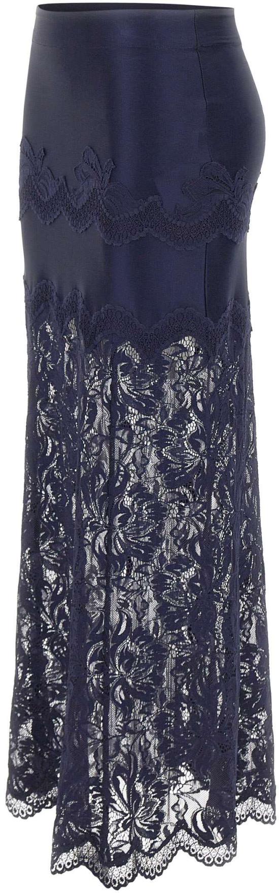 26FW 파코라반 롱 스커트 26AJJU021PA0170P481 NAVY - PACO RABANNE