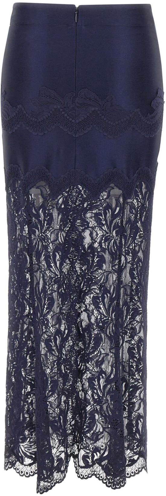 26FW 파코라반 롱 스커트 26AJJU021PA0170P481 NAVY - PACO RABANNE