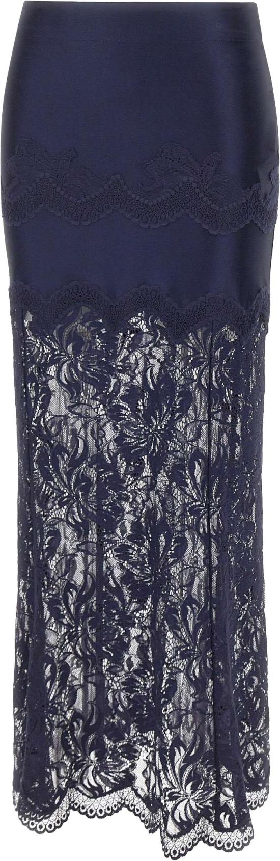 26FW 파코라반 롱 스커트 26AJJU021PA0170P481 NAVY