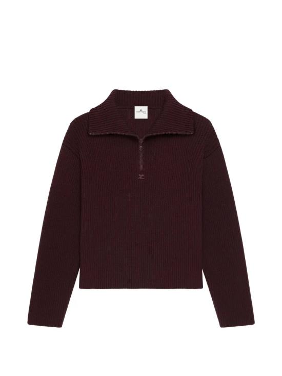 26FW 쿠레쥬 긴팔 티셔츠 326MPU278FI00854090 Bordeaux