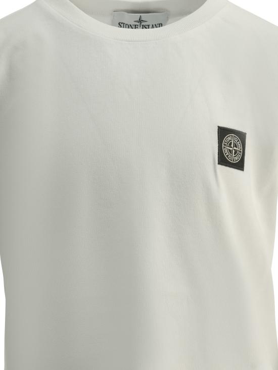 26FW [키즈] 스톤 아일랜드 티셔츠 L2S162100003S0047V0001 White - STONE ISLAND