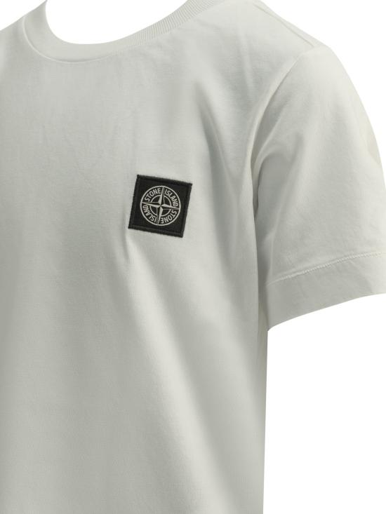 26FW [키즈] 스톤 아일랜드 티셔츠 L2S162100003S0047V0001 White - STONE ISLAND