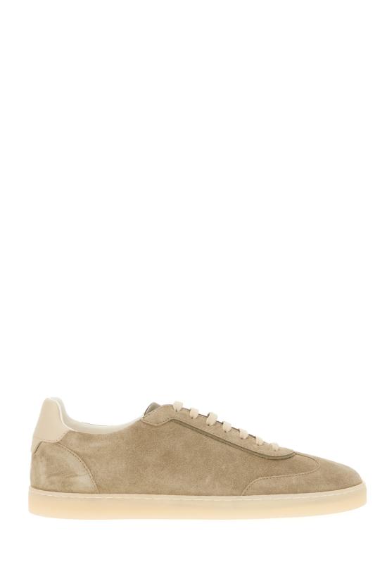 26FW 브루넬로 쿠치넬리 스웨이드 스니커즈 MZUMGLJ336 CDG36 ARMY WASHED AVORIO OLIVA