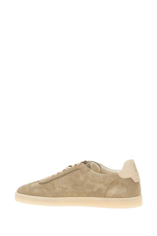 26FW 브루넬로 쿠치넬리 스웨이드 스니커즈 MZUMGLJ336 CDG36 ARMY WASHED AVORIO OLIVA - BRUNELLO CUCINELLI
