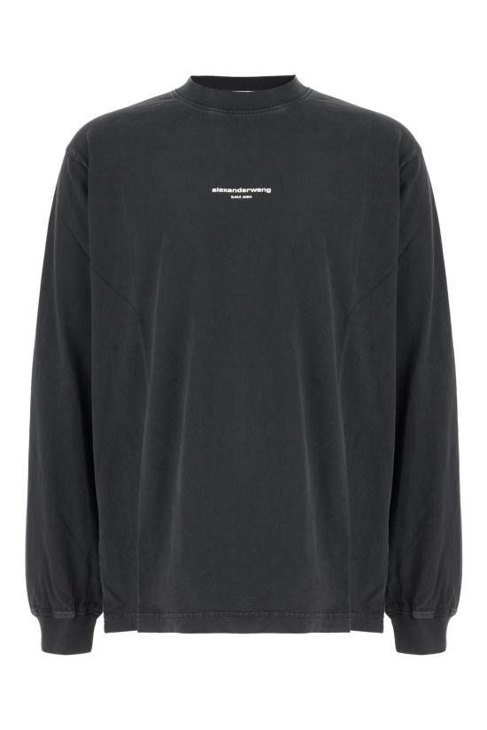 26FW 알렉산더 왕 긴팔 티셔츠 UCC3261908 011 WASHED BLACK