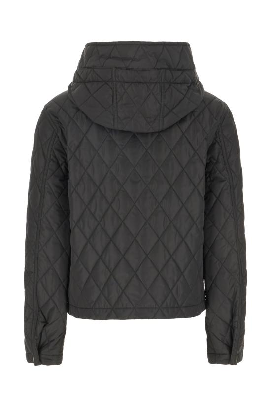 26FW 버버리 크롭 퀄티드 나일론 후드 자켓 8110329 A1189 BLACK - BURBERRY