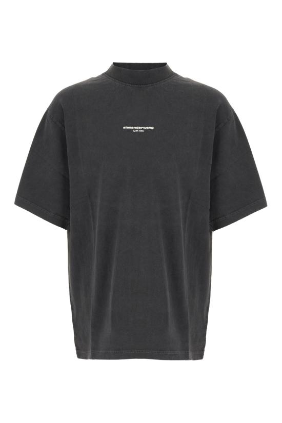 26FW 알렉산더 왕 반팔 티셔츠 UCC3261905 011 WASHED BLACK