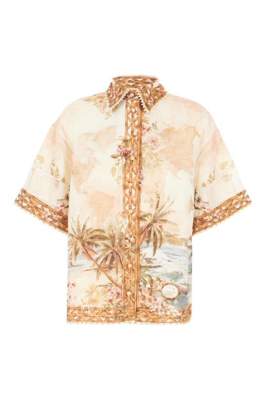 26FW 짐머만 셔츠 7632TSS263 ISMB ISLAND MAP BLUE