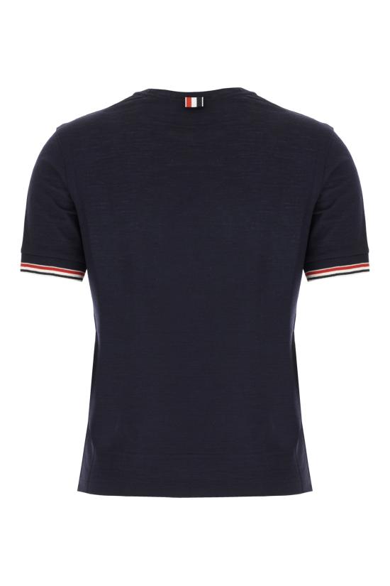 26FW 톰브라운 반팔 티셔츠 FJS232AJ0301 415 NAVY - THOM BROWNE