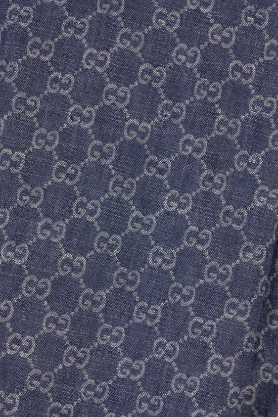 26FW 구찌 GG 코튼 데님 자카드 재킷 875438XDDG3 4011 Blu - GUCCI