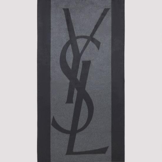 26FW 생로랑 실크 자카드 캐시미어 스카프 794861 3Y009 1261 GRAPHITE DARK GREY - SAINT LAURENT
