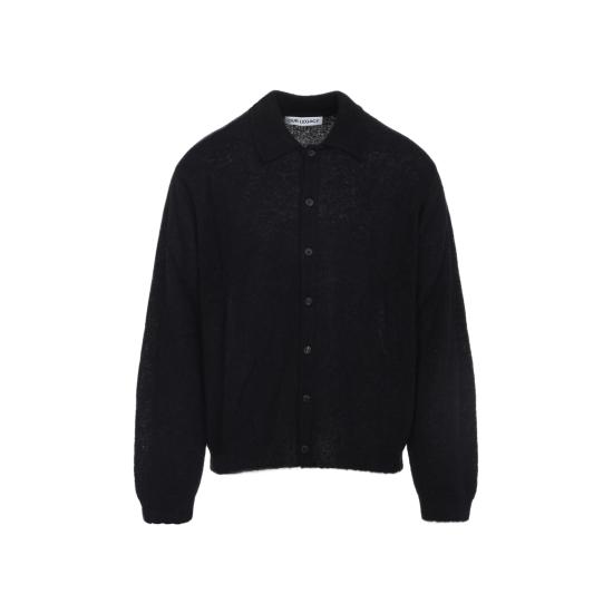 26FW 아워레가시 이브닝 폴로 가디건 M4213ECFSE BLACK - OUR LEGACY