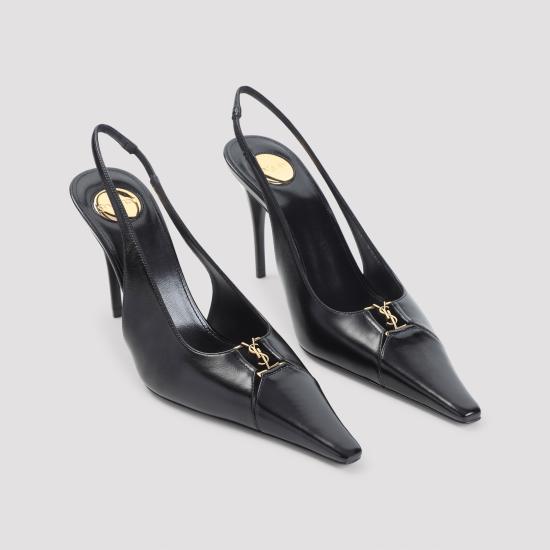 26FW 생로랑 베이비론 브레테유 슬링백 펌프스 806685 AAEHI 1000 NERO - SAINT LAURENT