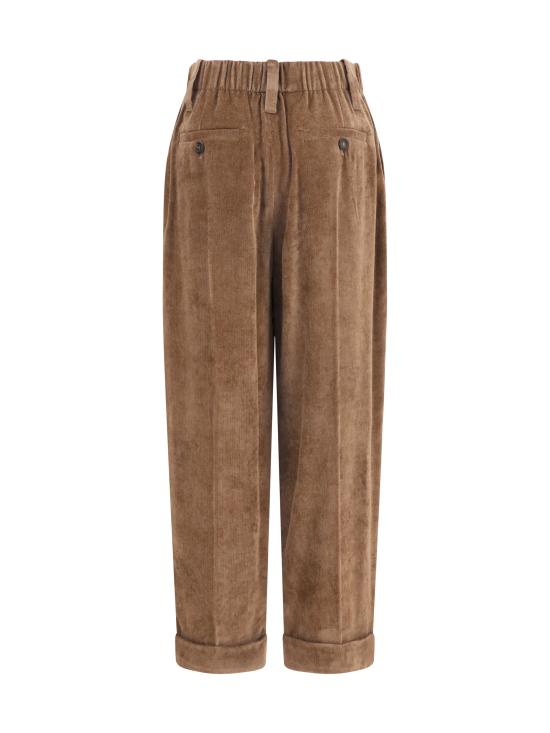 26FW 브루넬로 쿠치넬리 스트레이트 팬츠 MP547P9274 C9812 BROWN - BRUNELLO CUCINELLI