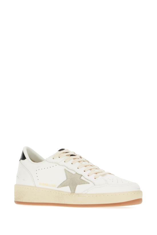 26FW 골든구스 스웨이드 스타 볼스타 스니커즈 GMF00804F006970 10220 WHITE ICE BLACK - GOLDEN GOOSE