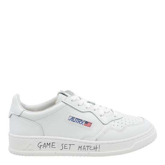 26FW 오트리 메달리스트 로우 스니커즈 AULM ML08 White