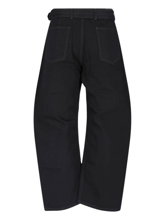 26FW 르메르 트위스트 벨티드 팬츠 PA326 LD1055 BK999 Black - LEMAIRE