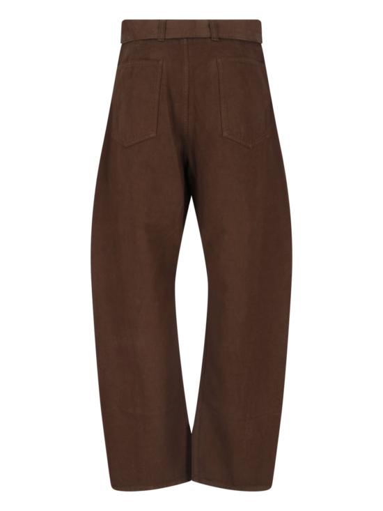 26FW 르메르 트위스트 벨티드 팬츠 PA326 LD1077 BR512 Brown - LEMAIRE