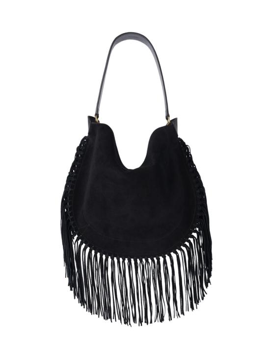 26FW 이자벨마랑 오스칸 프린지 디테일 스웨이드 호보백 PP0200FC C3C14M 01BK BLACK - ISABEL MARANT